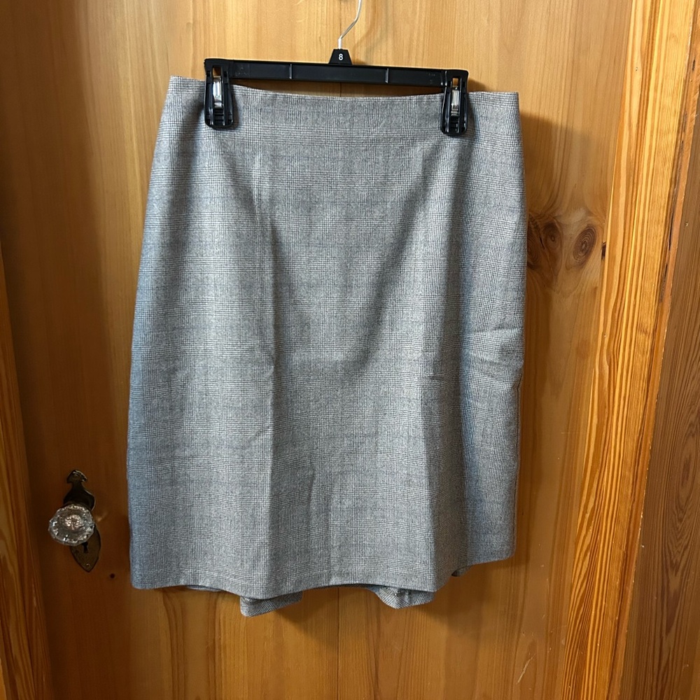 Talbots Classic Gray Pencil Skirt